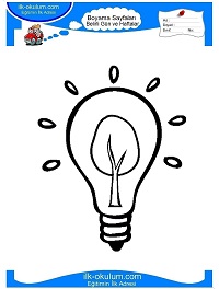Çocuklar İçin Enerji Tasarrufu Haftası Boyama Sayfaları 